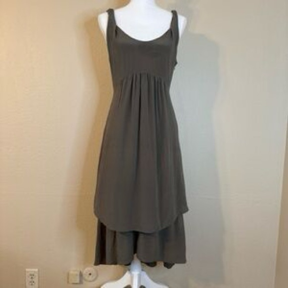 Banana Republic Charcoal Midi Dress